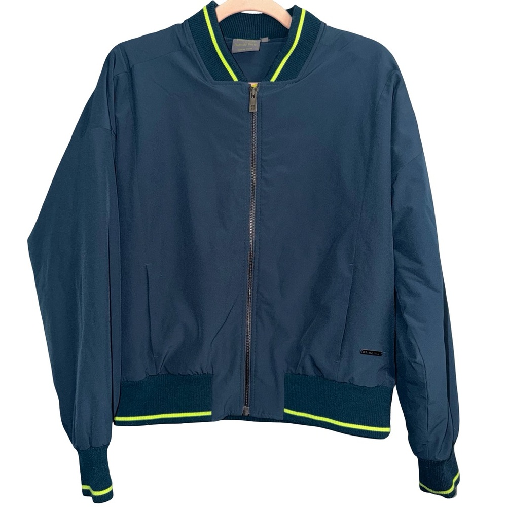 Fearne Cotton x Sweaty Betty Game Changer Jacket in‎ Beetle Blue Block. Small - Picture 2 of 8